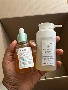 Mini Naturium Glowgetter and Briogeo hair serum!